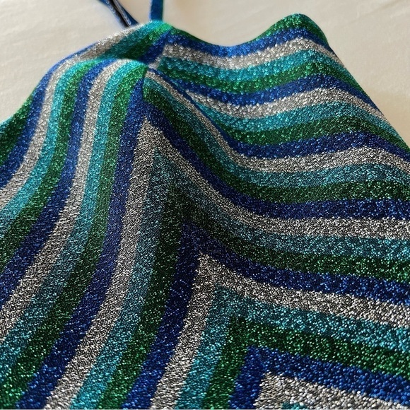 Dress the Population Kathy Dress in Electric Blue Multi - Picture 11 of 17